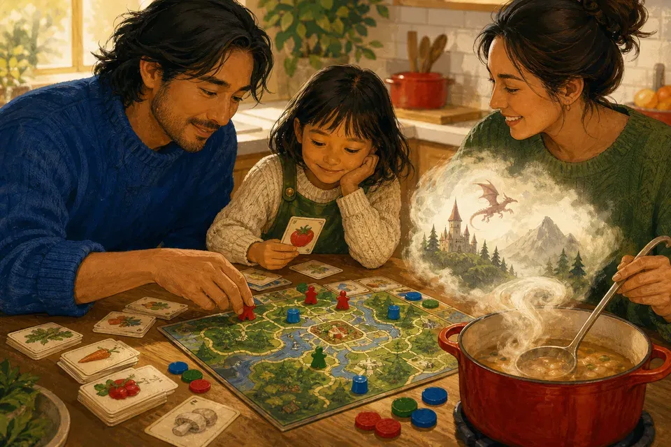 Ilustração editorial: Livros que também são jogo para ler em família (2026)